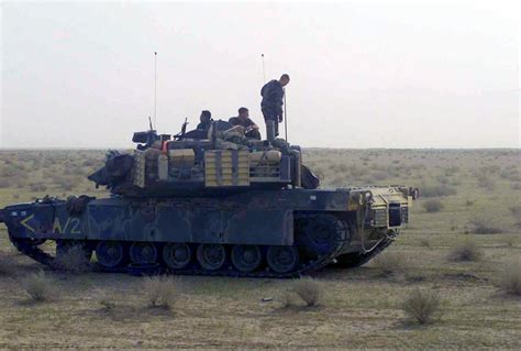 A Us Marine Corps Usmc M1a1 Abrams Main Battle Tank Mbt Crew