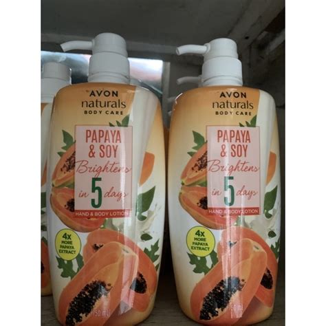 Avon Papaya And Soy Milk Hand And Body Lotion 750ml Shopee Philippines