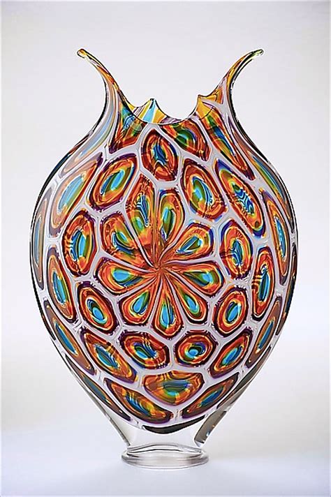 Golden Colorfield Foglio By David Patchen Art Glass Sculpture Artful Home