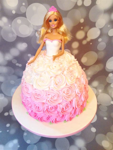 Pink Ombré Barbie Cake By Amy Hart Barbie Birthday Cake Barbie Doll