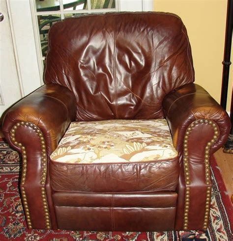 Attach all of the pieces from the inside out while using your picture as a reference. How to Reupholster a Recliner Seat | Vinyl recliner ...