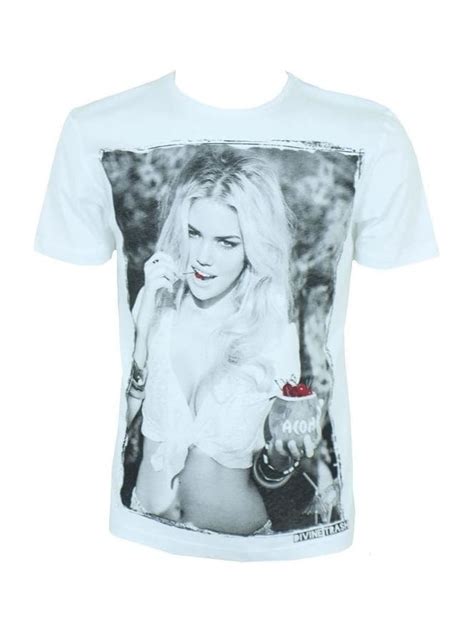 Mens Divine Trash Cherry Girl Print T Shirt White Sale Buy Online Uk