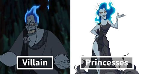 Artist Turns Well Known Disney Villains Into Princesses And People Are