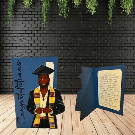 African American Graduation Cards Etsy