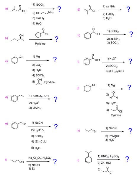 Carboxylic Acids And Their Derivatives Practice Problems Chemistry Steps