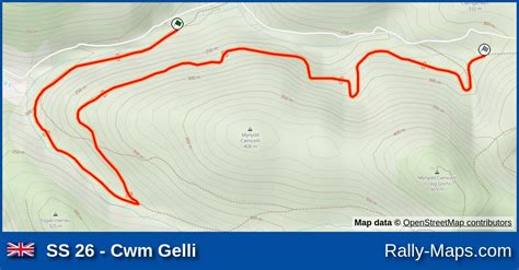 Ss 26 Cwm Gelli Stage Map International Welsh Rally 1986 Brc 🌍