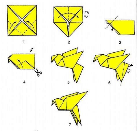 Easy Origami Bird Base Instructions 4 Origami Dove Origami Easy