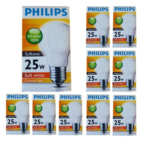 Promo Philips Standard Incandescent Light Bulb Warm White 25w 10pcs