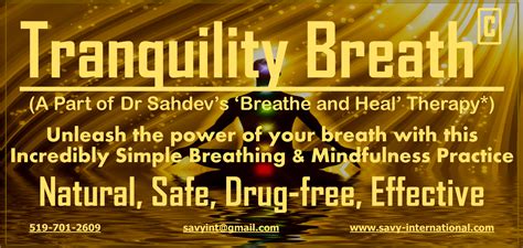 Tranquility Breath Savy International Inc