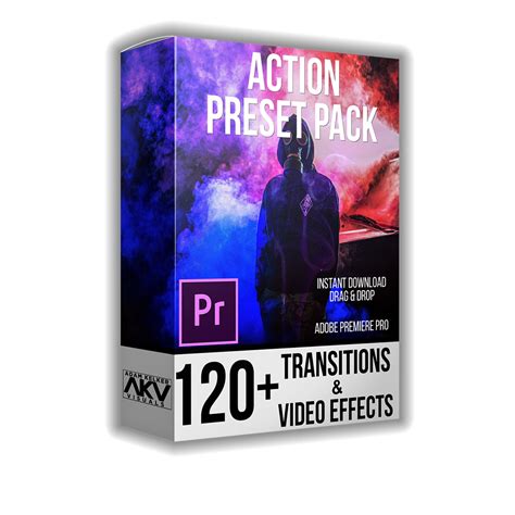 Must have glitch transitions for your next project! Action Transition Preset Pack for Premiere - 120 hiệu ứng ...