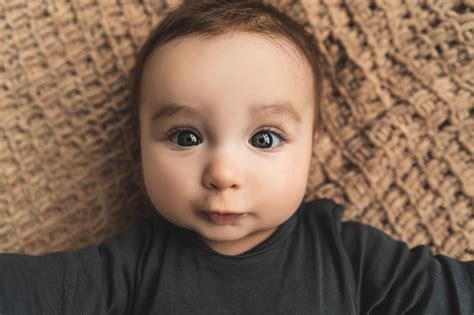 Premium Photo The Adorable Baby Boy With Beautiful Eyes