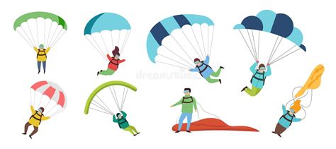 Woman Parachutists Stock Illustrations 21 Woman Parachutists Stock