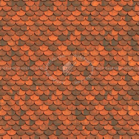 Grand Cru Ecaille Shingles Clay Roof Tile Texture Seamless