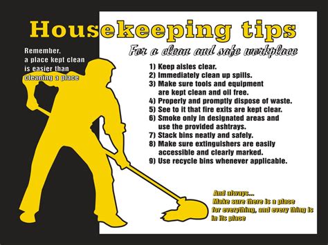 Housekeeping Tips For A Clean Safe Work Environment Safety