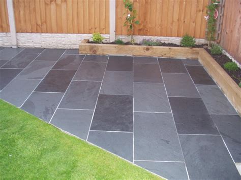 Front gardens play an important role, particularly in our towns and cities. Black and Grey Slate Paving Patio Garden Tiles (not slab ...
