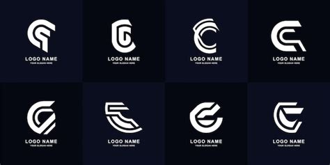 Premium Vector Collection Letter C Or Cc Monogram Logo Design