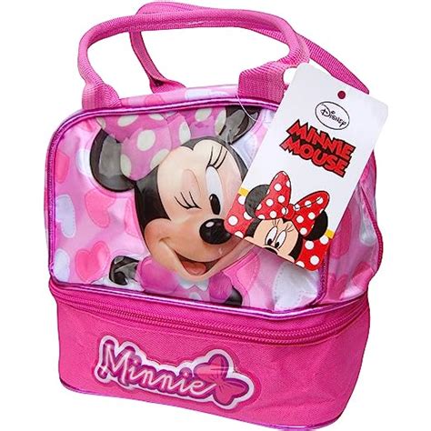 Girls Disney Minnie Mouse Two Compartment Travel Handbag Uk