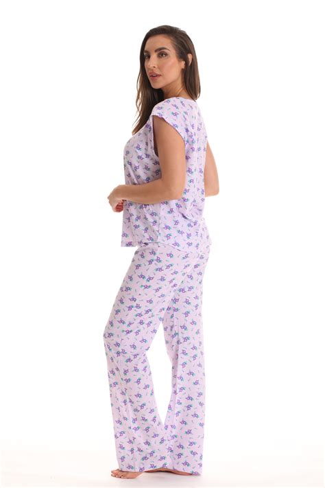 Dreamcrest Pajamas For Women Cotton Pj Pant Set With Cap Sleeves Ebay
