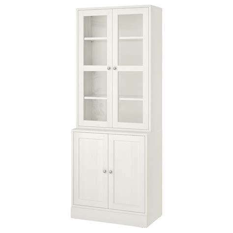 Havsta Storage Combination W Glass Doors White 81x47x212 Cm 317 8x181 2x831 2 Ikea