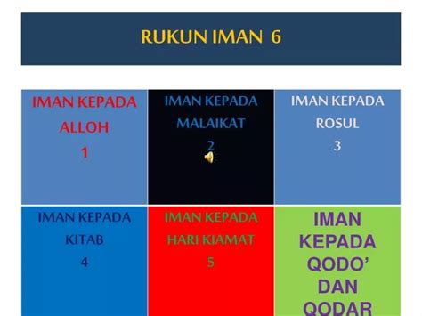 Ppt Rukun Iman 6 Powerpoint Presentation Free Download Id5522854