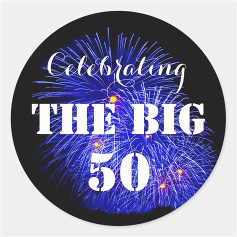 Celebrating The Big 50 Classic Round Sticker