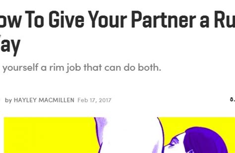 cosmo wrote a how to guide to giving your partner a rusty trombone