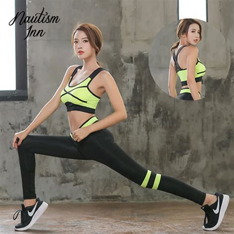 2018 professional yoga set fitness clothing women sexy corset sport tights quick drying