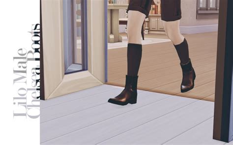 Male Chelsea Boots Sims 4 Male Shoes