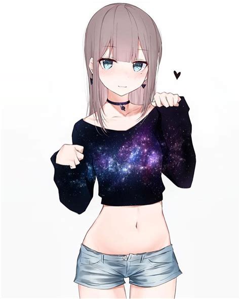Anime Girls In Crop Tops And Shorts Seven Female Anime Characters