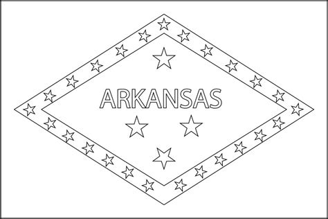 Free Printable Arkansas State Flag And Color Book Pages 8½ X 11