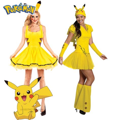 Pokemon Pikachu Costumes Women Cosplay Sexy Halloween Adult Performance
