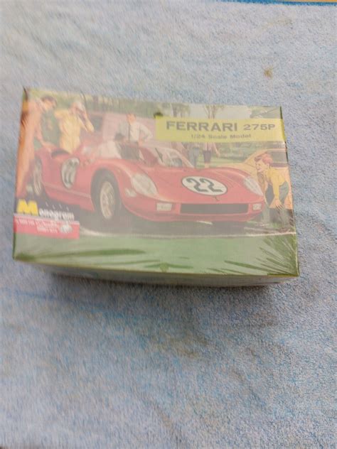 Monogram Pc102 1964 Ferrari 275p Le Mans Race Car 124 Scale Model Car