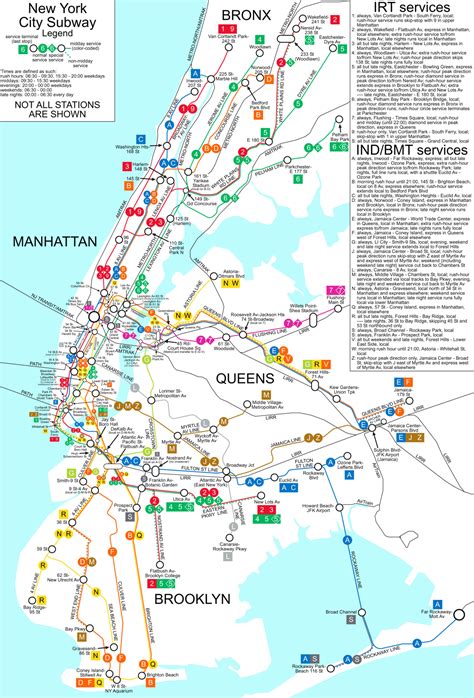 New York City Subway Map New York City Ny • Mappery