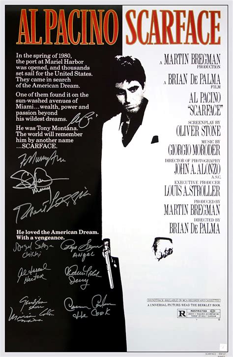 International Amerikanische Film Legende Autogramm Scarface Autograph