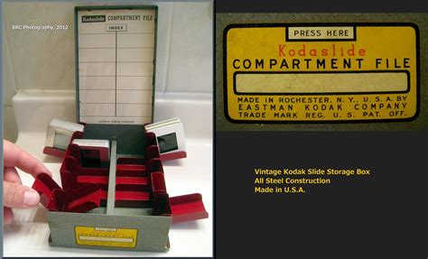 Kodak Slide Storage Box Vintage Kodaslide Compartment File Flickr