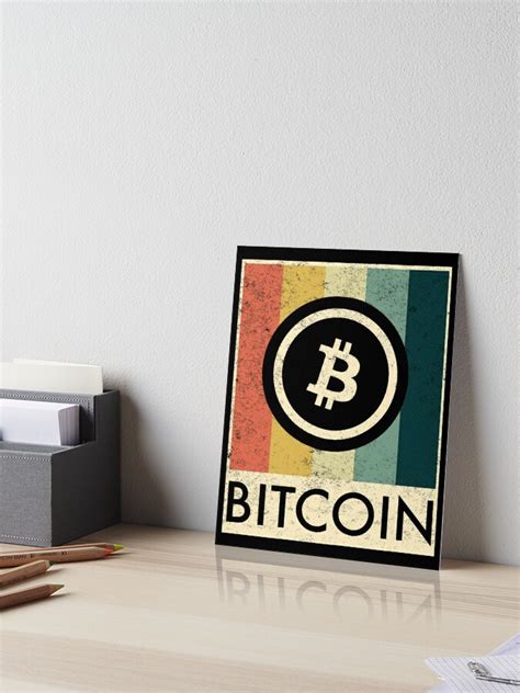 Bitcoin Print Bitcoin Hodl Art Print Cryptocurrency Poster Btc Print