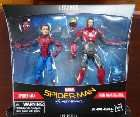 Marvel Legends Spider Man Homecoming Spider Man And Iron Man 2 Pack A