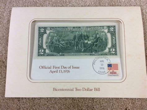 1976 Bicentennial Two Dollar Bill First Day Of Issue April 131976