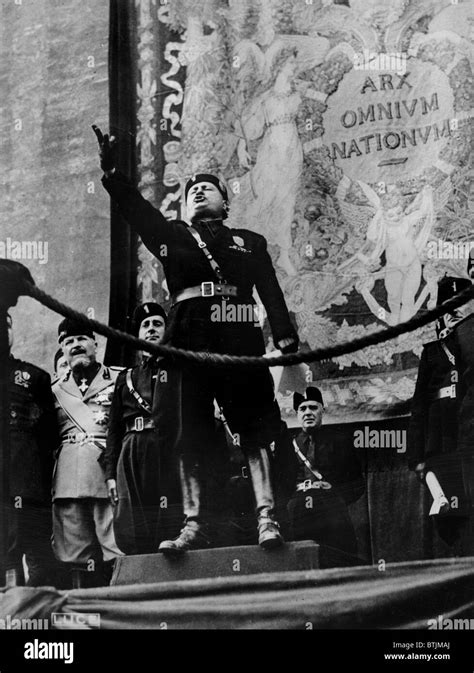 Italian Fascist Leader Benito Mussolini Circa Early 1940s Stock Photo