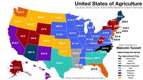Mapping The Most Valuable Agricultural Commodity In Each Us State