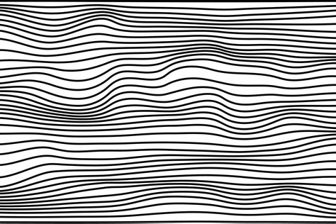 Abstract Wavy Background Horizontal Black Lines Vector Backdrop Cover