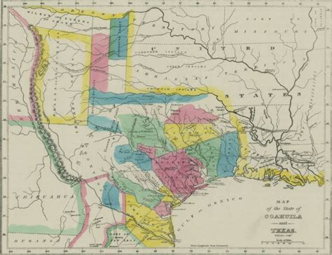 Filemap Of Coahuila And Texas In 1833 Wikimedia Commons Rule Texas