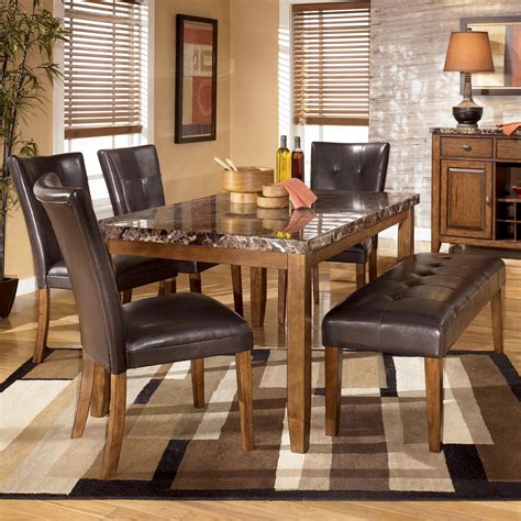 Signature Design By Ashley Lacey 6 Piece Dining Table With Side Chairs
