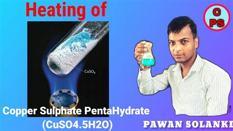 Decompositionheating Of Copperii Sulfate Pentahydrate Cuso45h2ol