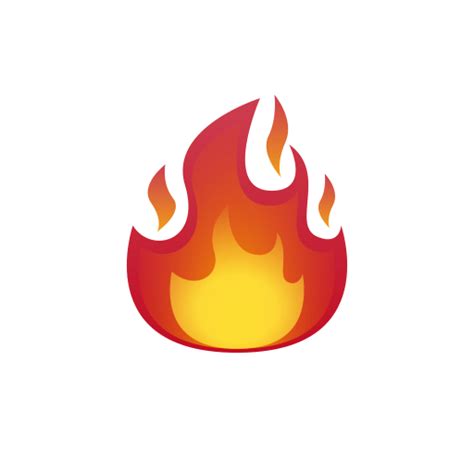 Fire Emoji Png Transparent Designbust