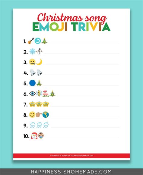 Christmas Emoji Quiz And Answers Printable 2022 Christmas 2022 Update
