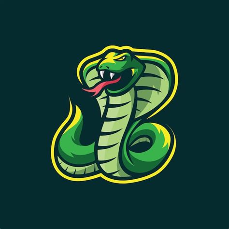 Premium Vector Snake Mascot Logo Design