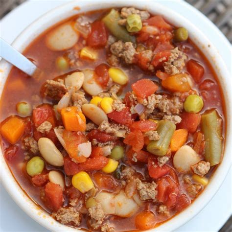 This list of instant pot ground beef soup recipes offers some delicious choices for using ground beef to make a comforting soup. Instant Pot Beef Vegetable Soup Recipe - Eating on a Dime