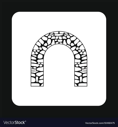 Stone Arch Icon Simple Style Royalty Free Vector Image