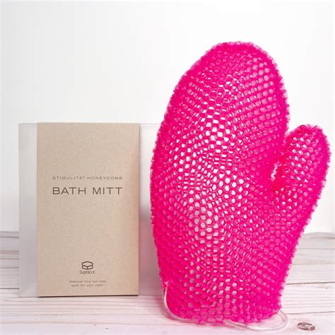 Spacells Pink Bath Mitt Frilly Lilly